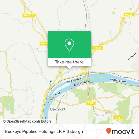 Buckeye Pipeline Holdings LP map