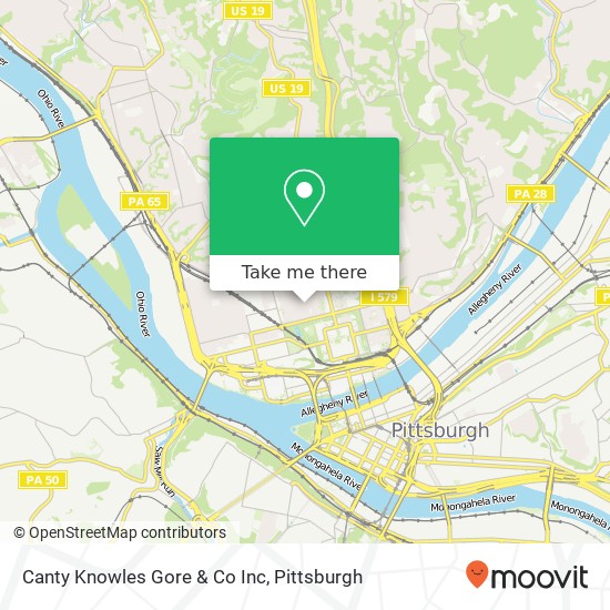 Mapa de Canty Knowles Gore & Co Inc