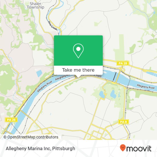 Allegheny Marina Inc map