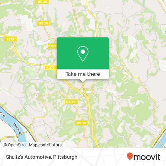 Mapa de Shultz's Automotive