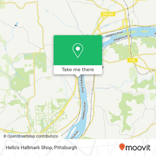 Hello's Hallmark Shop map