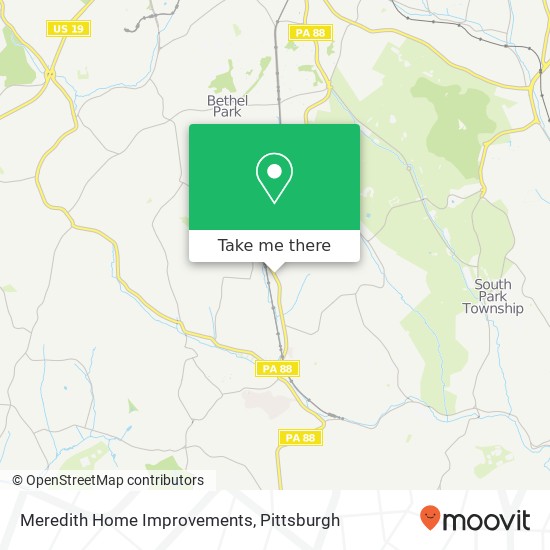 Meredith Home Improvements map