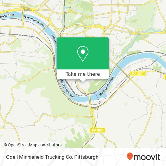 Mapa de Odell Minniefield Trucking Co