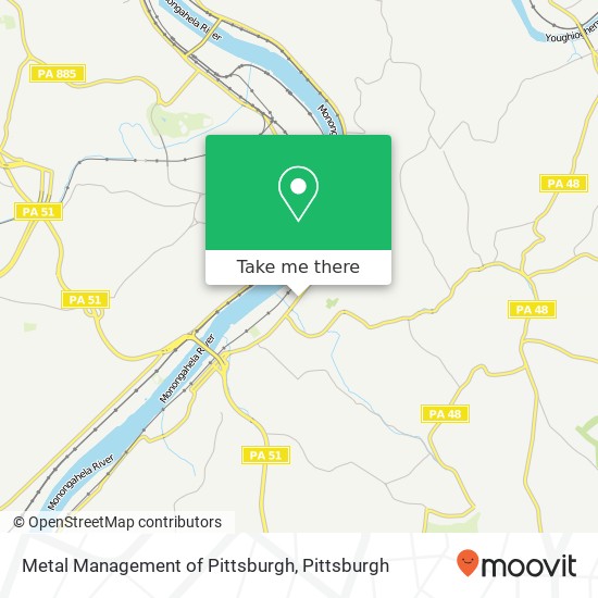 Metal Management of Pittsburgh map