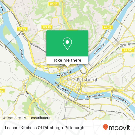 Lescare Kitchens Of Pittsburgh map