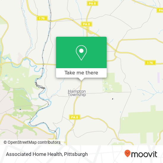 Associated Home Health map