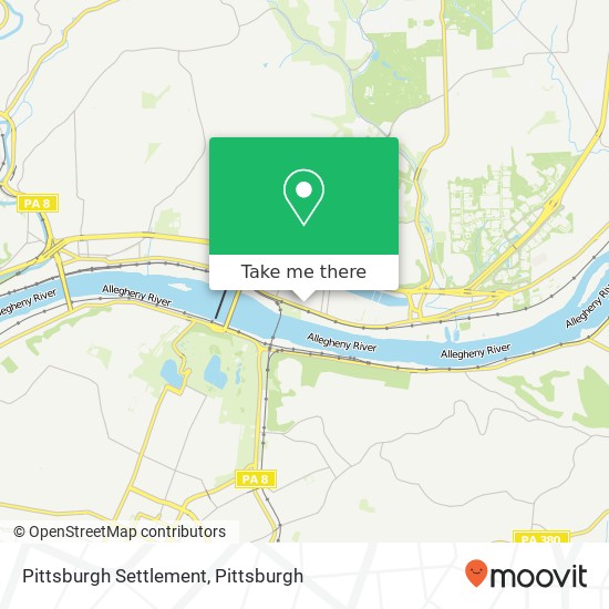 Mapa de Pittsburgh Settlement