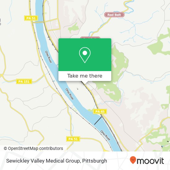 Mapa de Sewickley Valley Medical Group