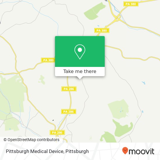 Pittsburgh Medical Device map