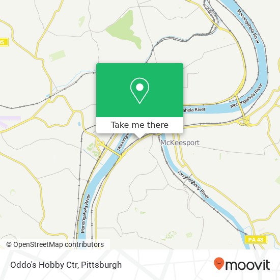Oddo's Hobby Ctr map