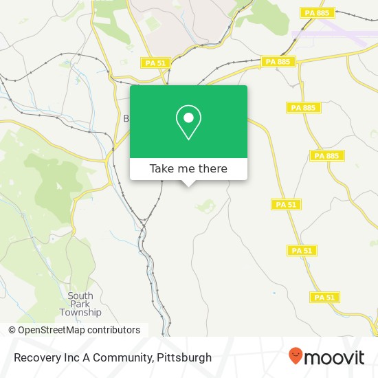 Mapa de Recovery Inc A Community