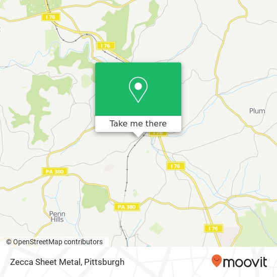 Mapa de Zecca Sheet Metal