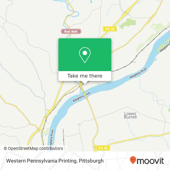 Western Pennsylvania Printing map