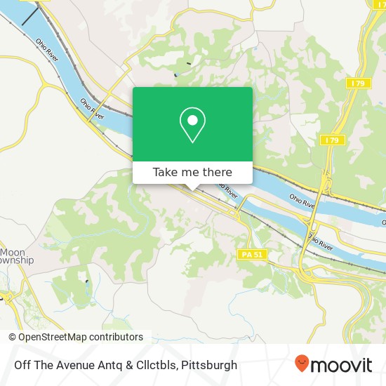Mapa de Off The Avenue Antq & Cllctbls