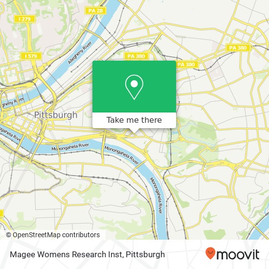 Mapa de Magee Womens Research Inst