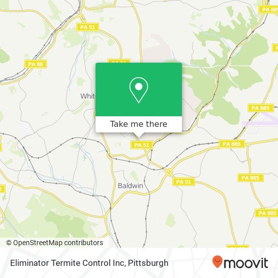Eliminator Termite Control Inc map