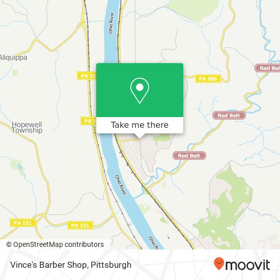 Vince's Barber Shop map