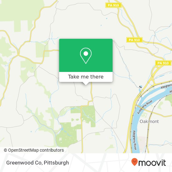 Mapa de Greenwood Co
