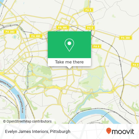 Evelyn James Interiors map