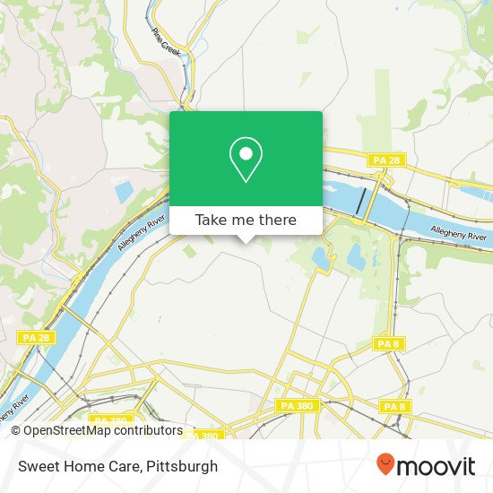 Sweet Home Care map