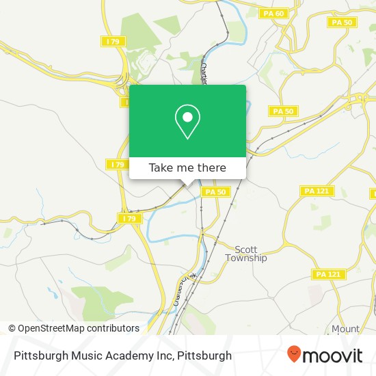 Mapa de Pittsburgh Music Academy Inc