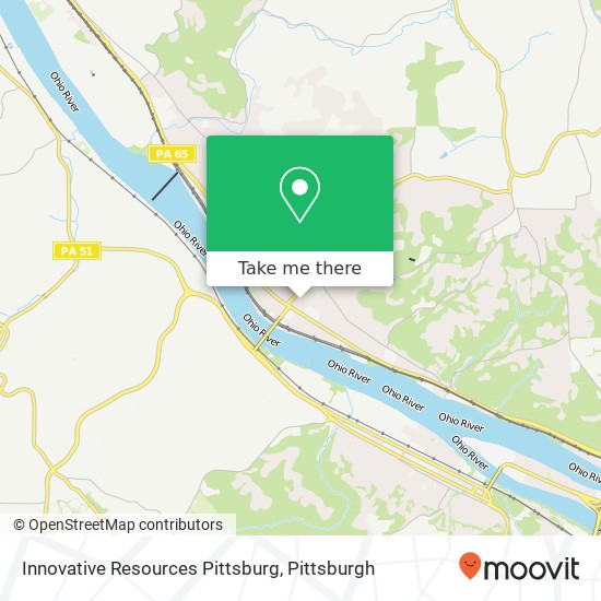 Innovative Resources Pittsburg map