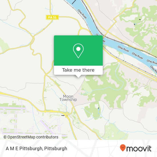 A M E Pittsburgh map