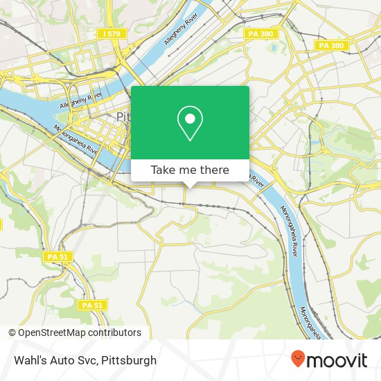 Wahl's Auto Svc map