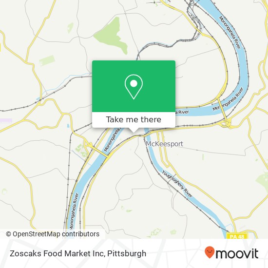 Zoscaks Food Market Inc map