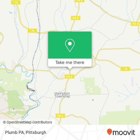 Plumb PA map