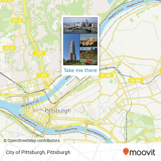 City of Pittsburgh map