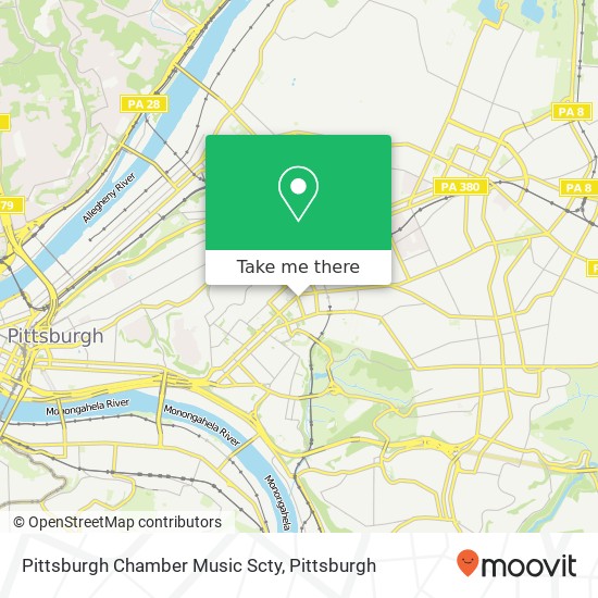 Pittsburgh Chamber Music Scty map