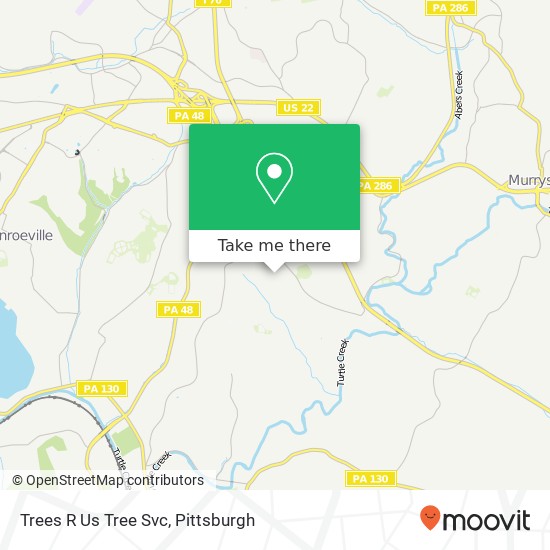 Trees R Us Tree Svc map