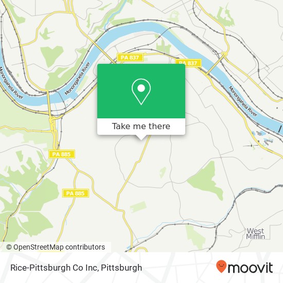 Rice-Pittsburgh Co Inc map