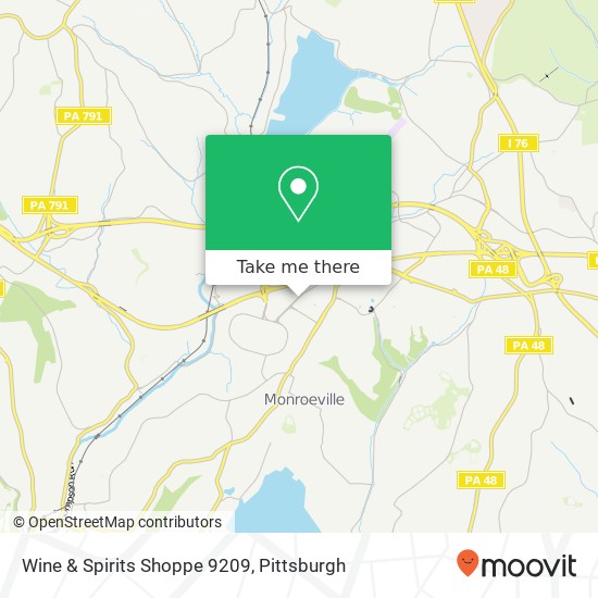 Mapa de Wine & Spirits Shoppe 9209