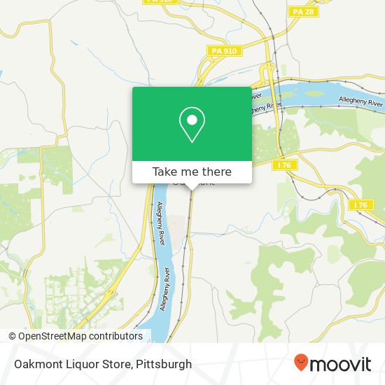 Mapa de Oakmont Liquor Store