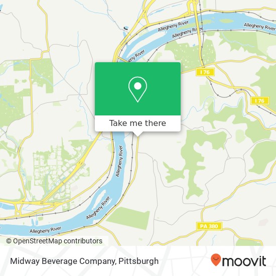 Mapa de Midway Beverage Company