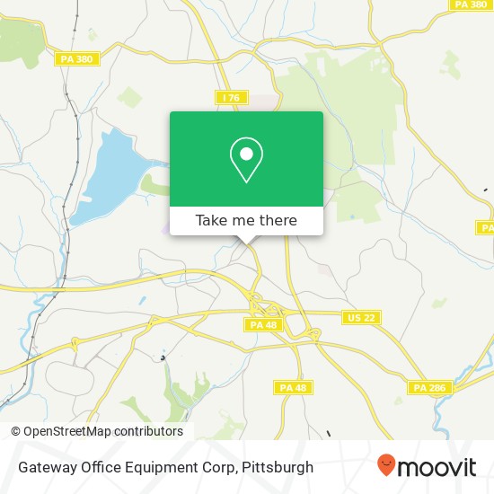Gateway Office Equipment Corp map