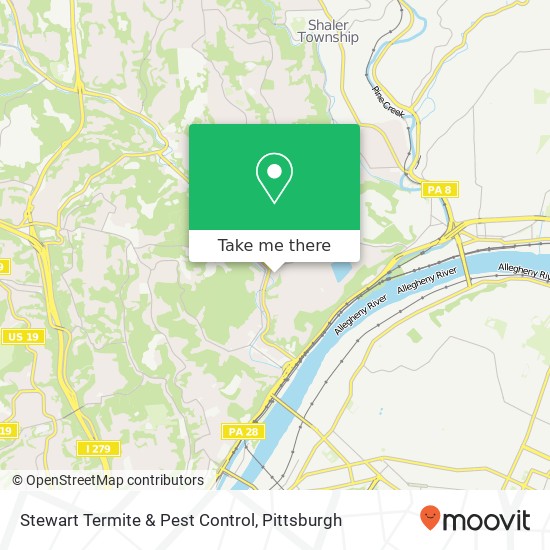 Mapa de Stewart Termite & Pest Control