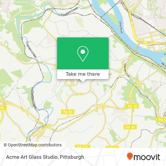 Mapa de Acme Art Glass Studio