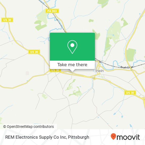 REM Electronics Supply Co Inc map