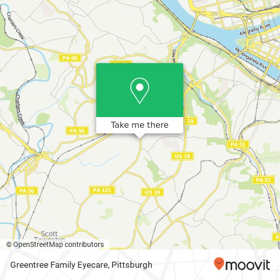 Greentree Family Eyecare map