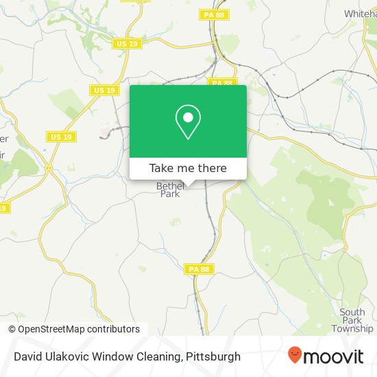 Mapa de David Ulakovic Window Cleaning