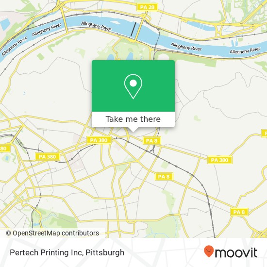 Pertech Printing Inc map