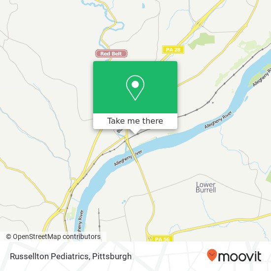 Russellton Pediatrics map