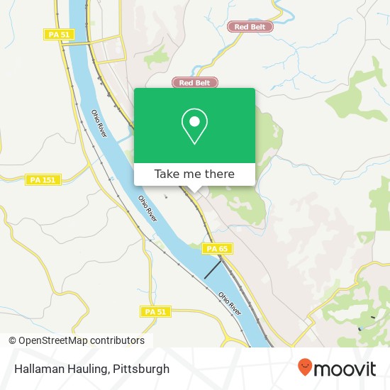 Hallaman Hauling map