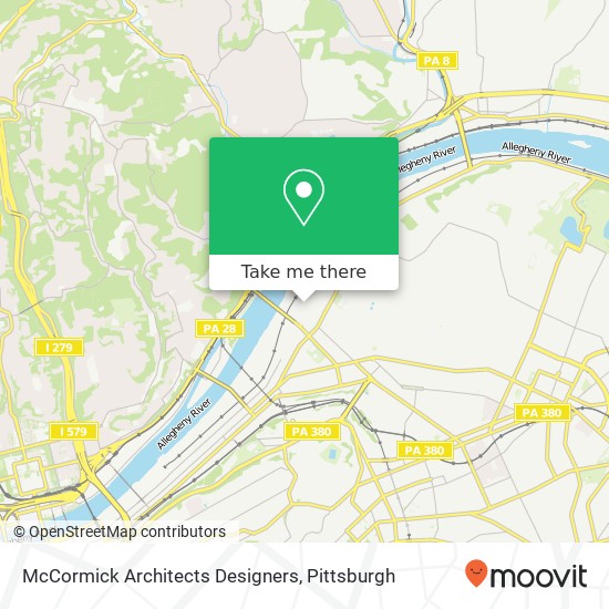 McCormick Architects Designers map