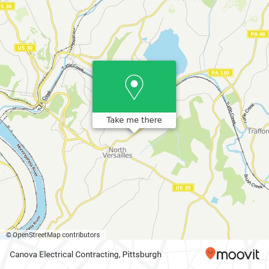 Canova Electrical Contracting map