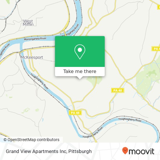 Mapa de Grand View Apartments Inc