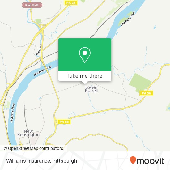 Williams Insurance map